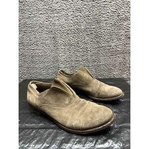 Officine Creative Suede Leather Slip On Oxford Shoes Brown Mens Size 44 EU